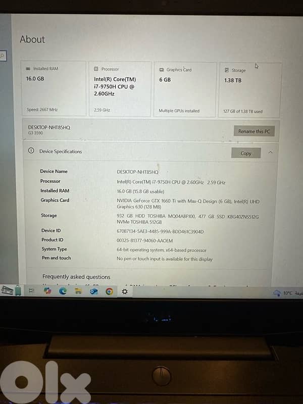 Dell G3 Great Condition 2