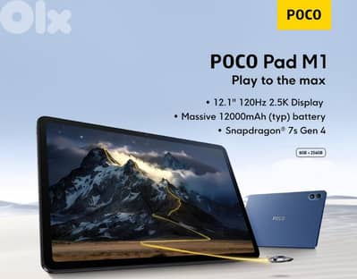 poco pad m1 256gb/8ram  280$