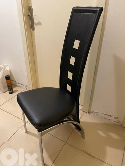 Modern Black Dining Chairs (Set of 6)