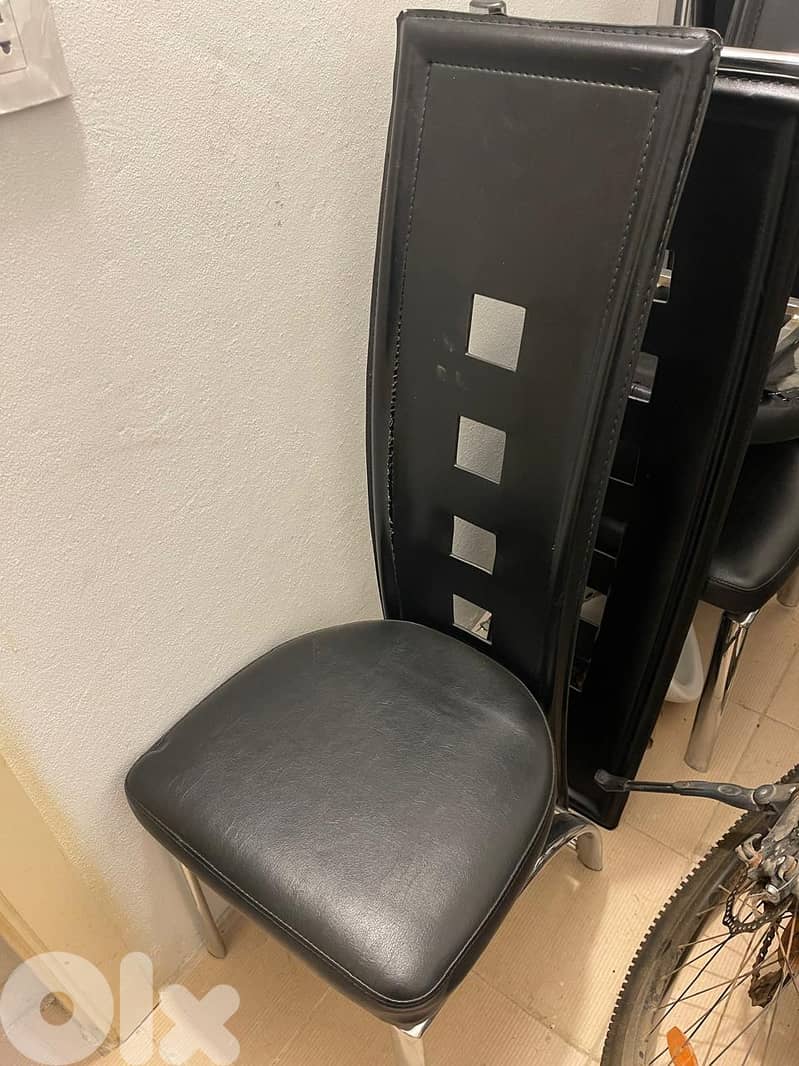 Modern Black Dining Chairs (Set of 6) 1