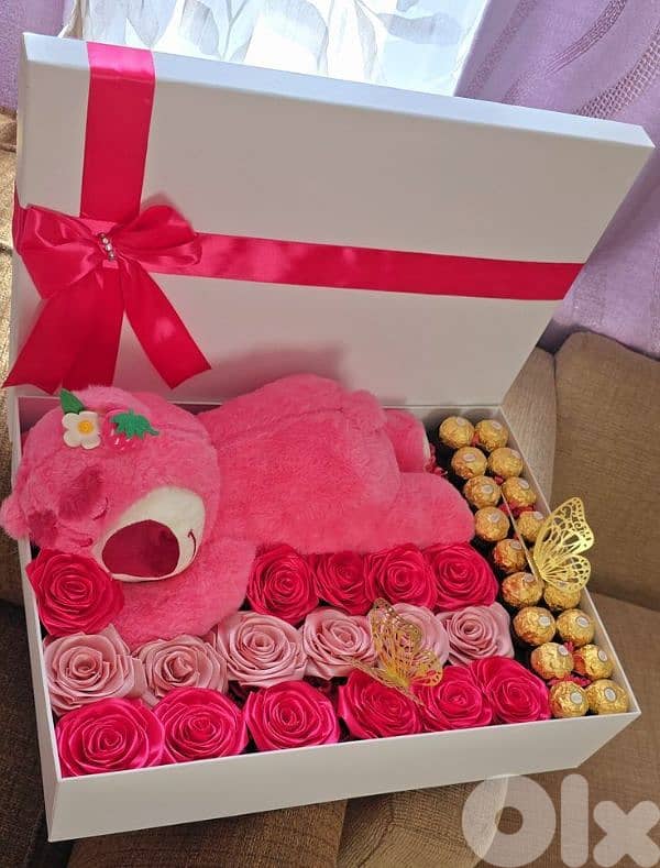 handmade ribbon flowers and butterfly bouquet 2