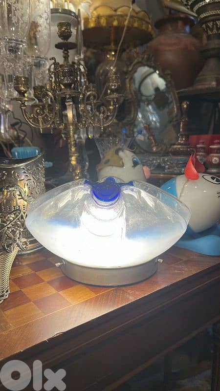 pair italian Flush Mount in murano Galss 1980s 1