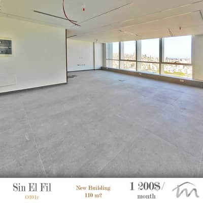 Sin El Fil | Signature 110m² Office | Brand New Open Space | Floor 14