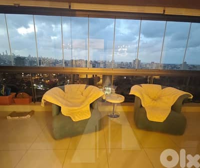 Apartment for Sale –Jdeideh - Panoramic Sea & Mountain View | 170 m²