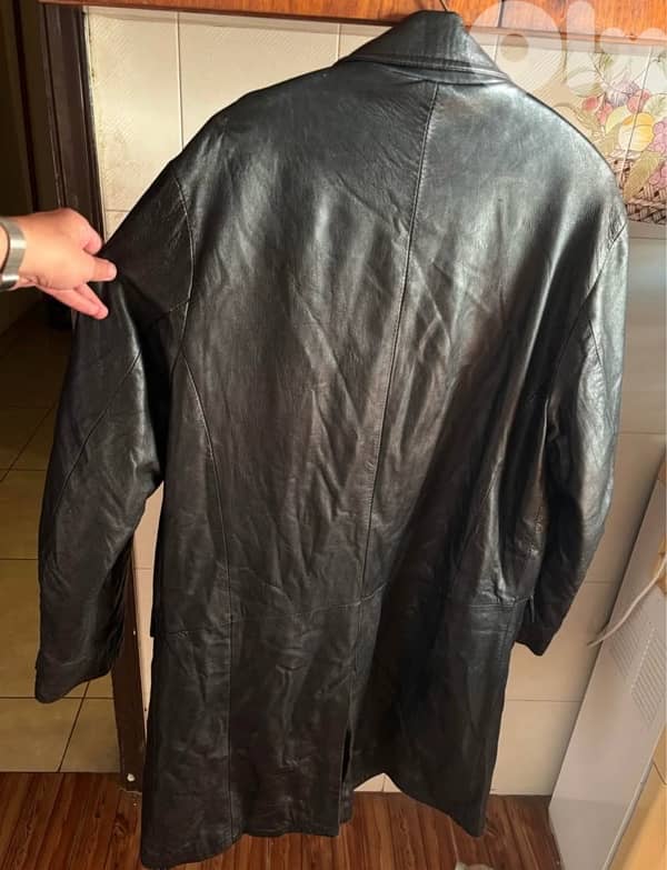 Genuine Italian Leather Coat • Nuova Moda (Size 50/L) • Made in Italy 2