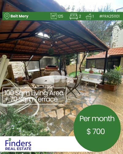 Apartment for rent in Beit Mery!   شقة للإيجار في بيت ميري!