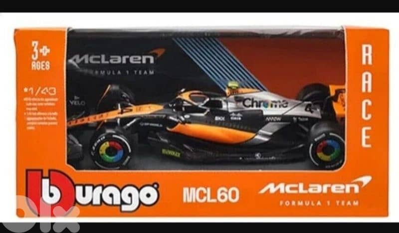 Mclaren MCL60 #4 (Lando Norris) diecast car model 1;43. 2