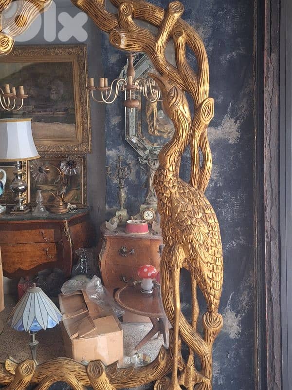 antique wooden mirror 1