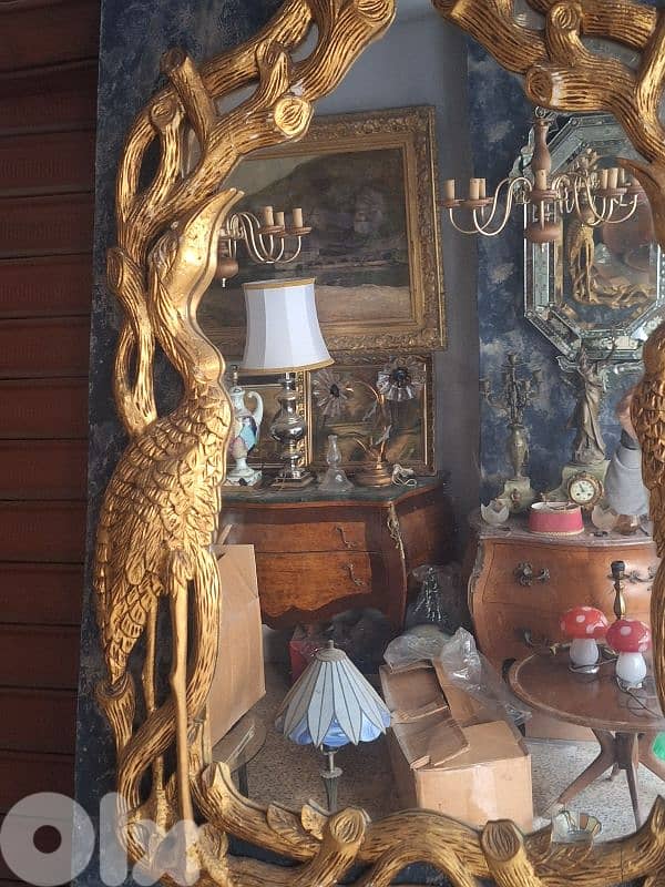 antique wooden mirror 2
