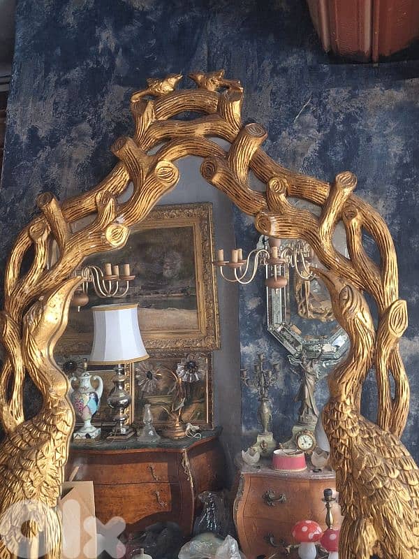 antique wooden mirror 3