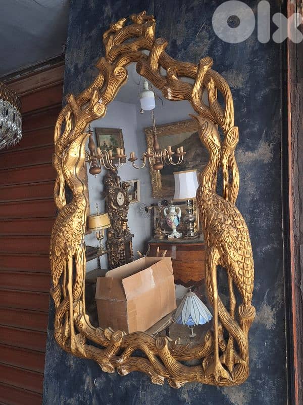 antique wooden mirror 5