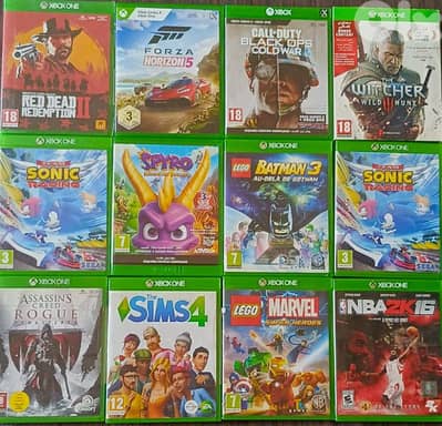 Giant collection of used games Xbox one for sale only