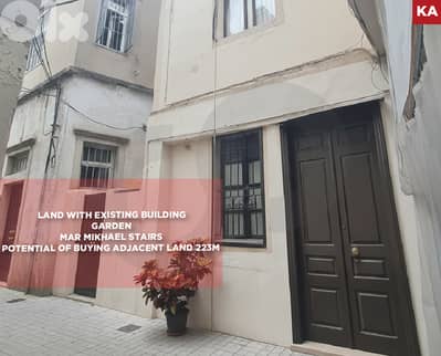 Land with 2-Floor Building, garden, Mar Mkhayel/مار مخايل REF#KA131309