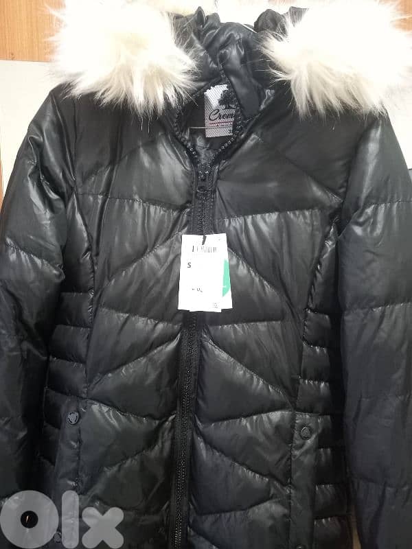 جاكيت بناتية  جديدة بالورقة  ضد المي قياس 38 3