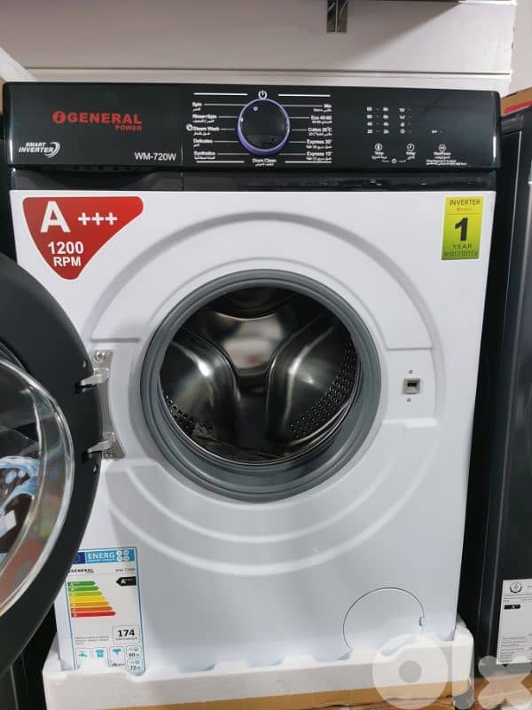 Washer General 7kg Inverter غسالة جنرال الأصلية 1