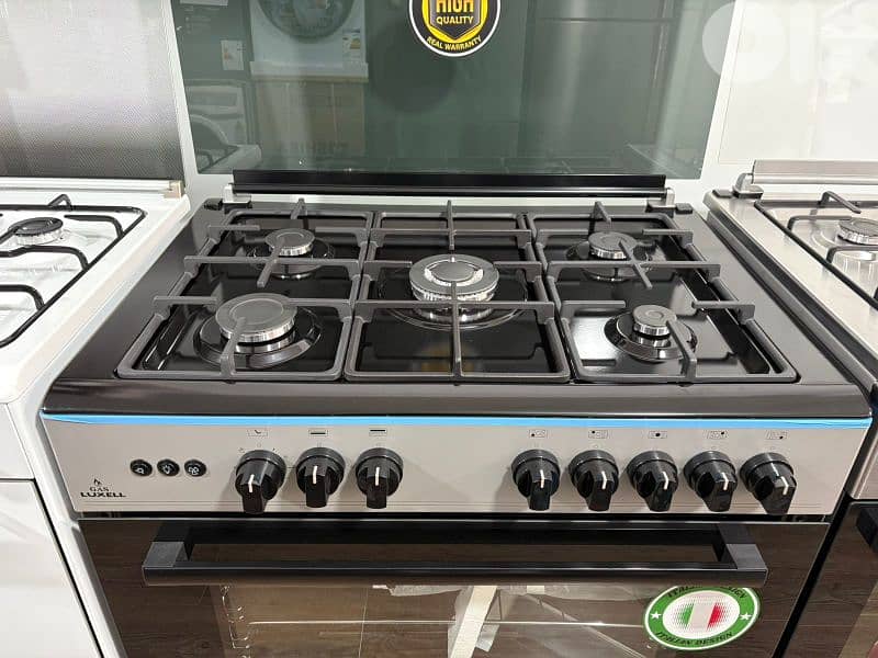 Gas Cooker LUXELL 90cm Wide Oven فرن غاز لوكسل عريض 1