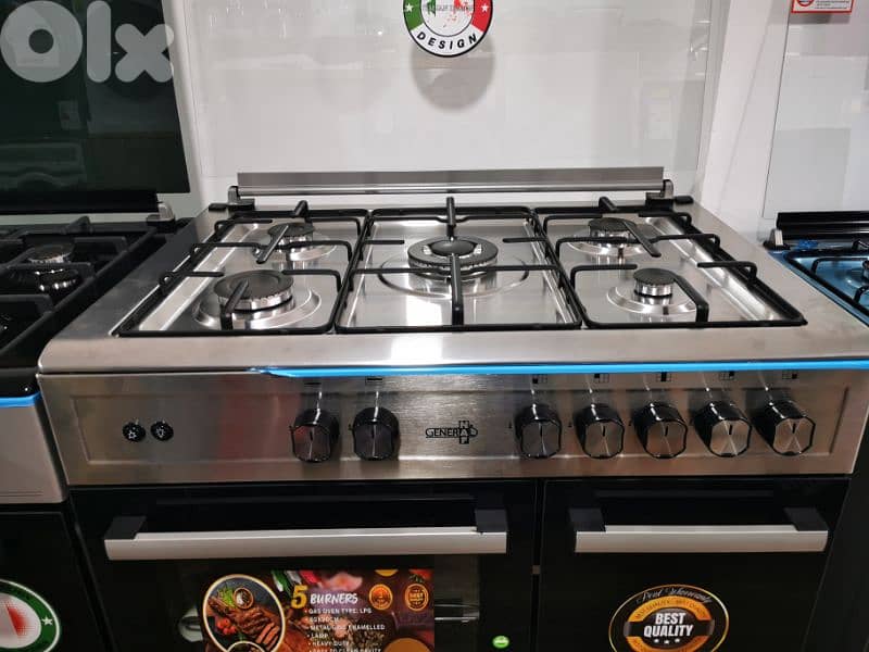 Gas Cooker GENERAL 90cm Stainless Steel فرن غاز جنرال الأصلي ستانلس 1