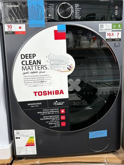 Washer&Dryer TOSHIBA 10.5kg Inverter Heavy Duty