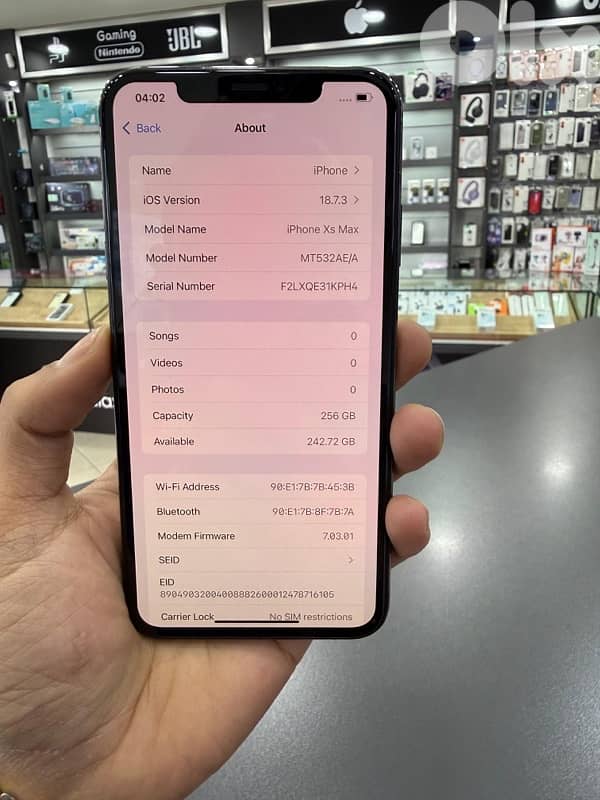 IPHONE XSMAX 256GB USED 3