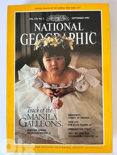 National Geographic Magazine September 1990 - Manila Galleons
