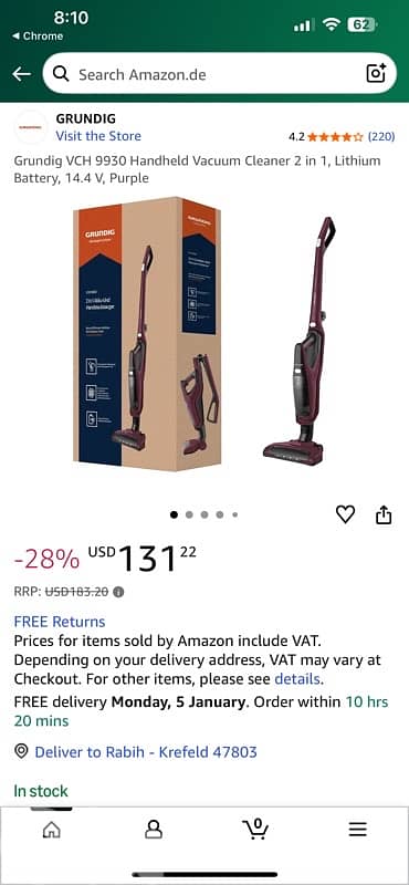 Grundig Vacuum Cleaner 5