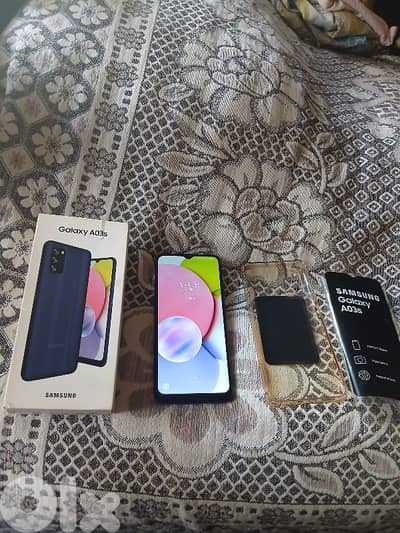 A03s 64 gb 8g ram 3 كاميرات بصمة أصبع وبصمة وجه تليفون جديد بعدو