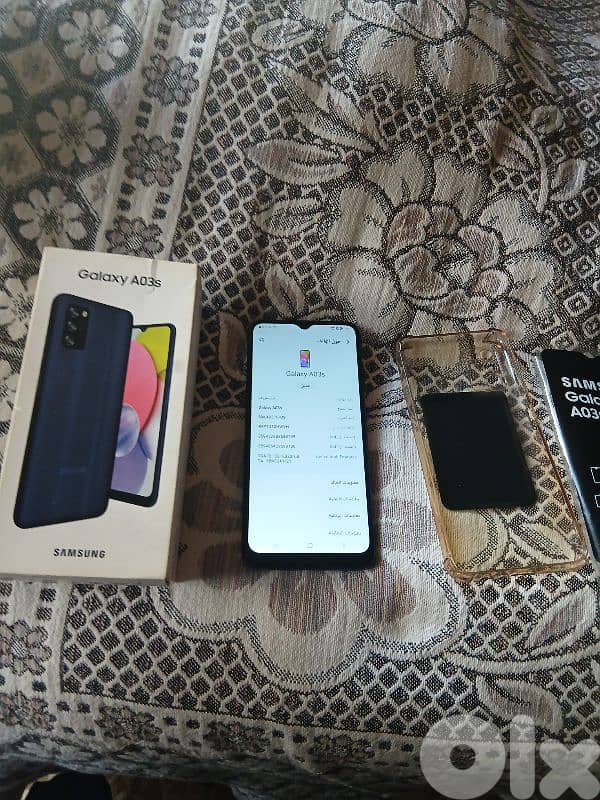 A03s 64 gb 8g ram 3 كاميرات بصمة أصبع وبصمة وجه تليفون جديد بعدو 1