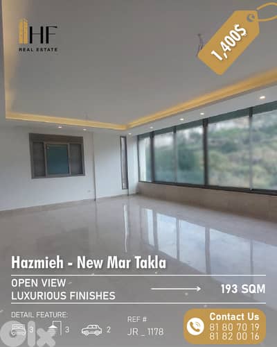 Apartment for Rent – hazmieh New Mar Takla- شقة للإيجار – نيو مار تقلا