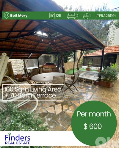 Apartment for rent in Beit Mery!   شقة للإيجار في بيت ميري!