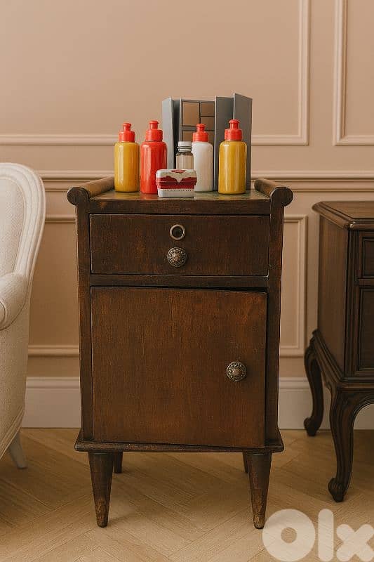 antique side bed tables 1