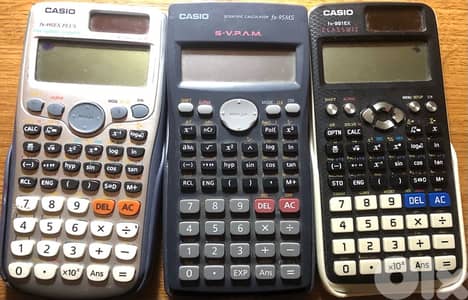 3 Casio Scientific Calculators – fx-991ES Plus, fx-95MS, fx-991EX