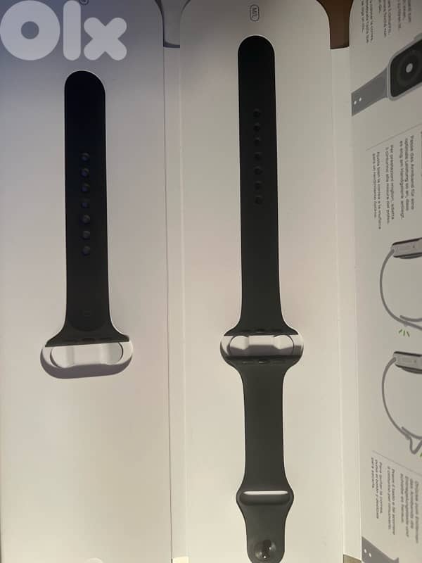 Open Box Apple Watch Band 44mm Black Sport Band 1