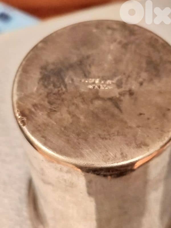 silver platted cup in its original box 2