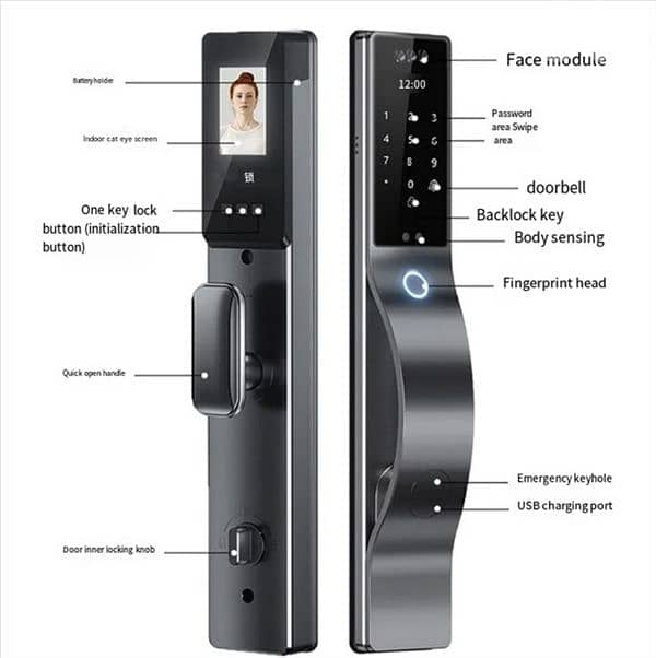 Smart Digital Door Lock 3D Face D-113 Recognition 2