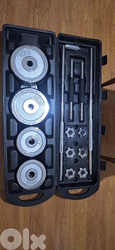 chrome adjustable dumbbells 1