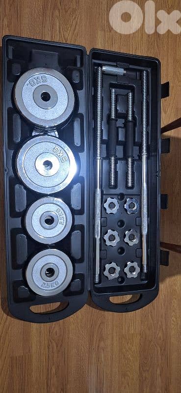 chrome adjustable dumbbells 2