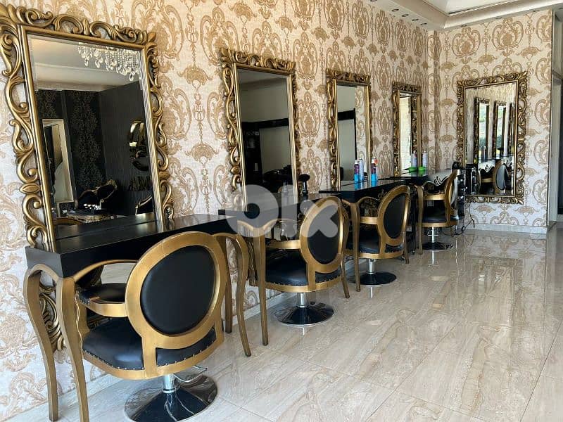 Hair salon chairs and tables 1