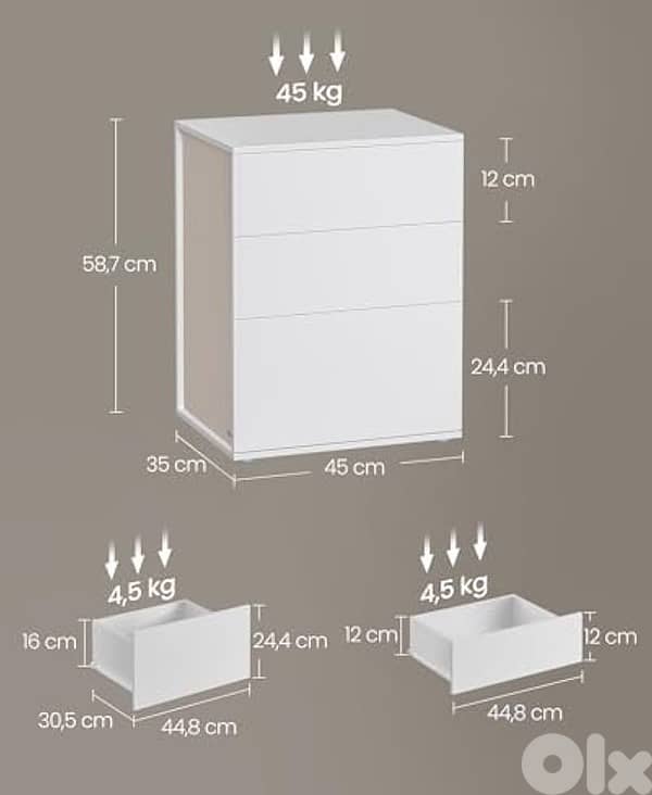 vasagle night table 1