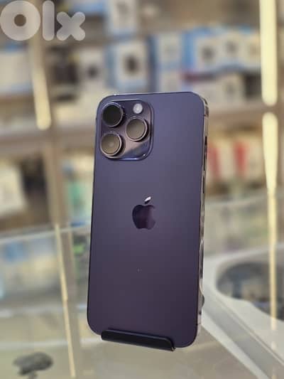 Used 14 pro max 256 gb purple  *Battery changed   * back changed