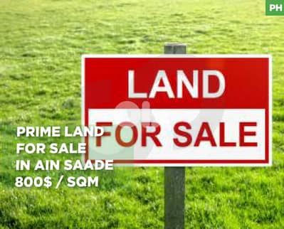 LAND- easy access-Prime Area in Ain Saade/عين سعادة! REF#PH131340 !