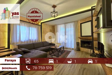 Faraya 65m2 | Fully Furnished | Rent | Decorated Flat | New | DA |