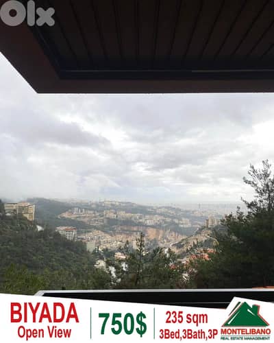 235 sqm Apartment For Rent in Biyada (بياضة) with Open View