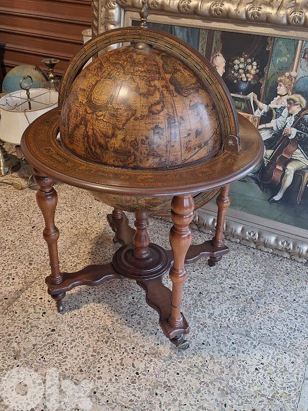 antique italian bar cart trolley 6