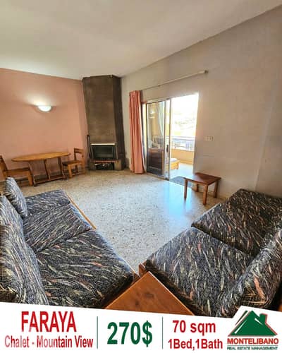 70 sqm Chalet For Rent in Faraya (فاريا) with Mountain View