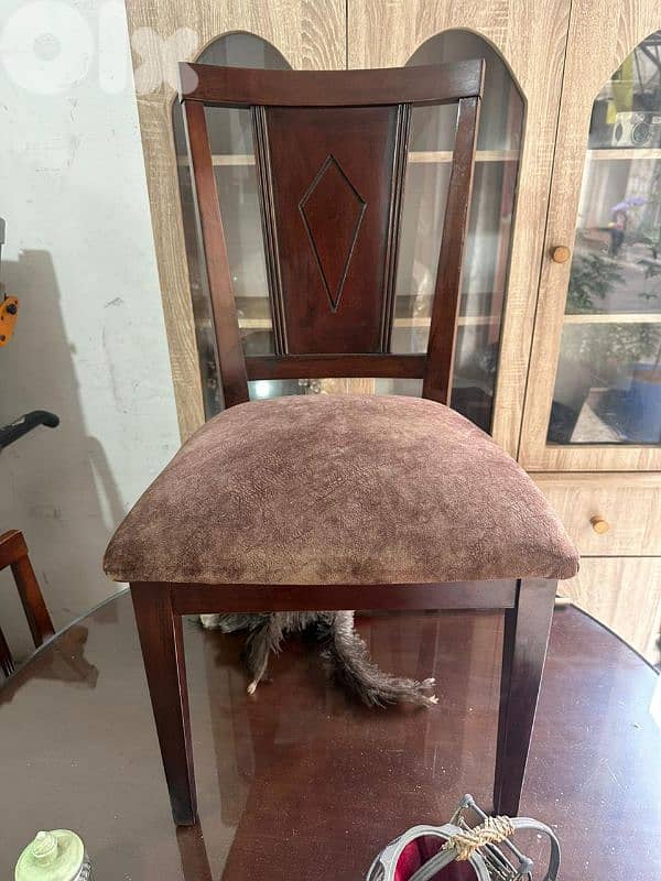 طاولة سفرة مبرومة وج قزاز خشب زان كتير مرتبة 5