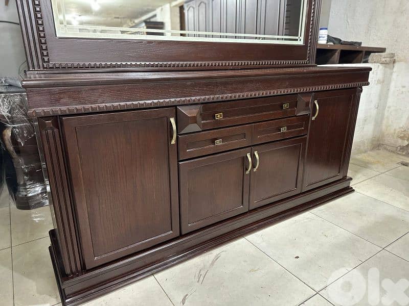 اوضة سفرة ملكية خشب زان ولاتي ملبسة قشر زان 7