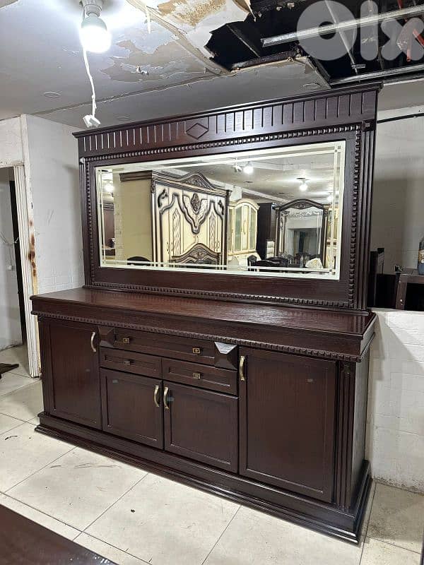 اوضة سفرة ملكية خشب زان ولاتي ملبسة قشر زان 8