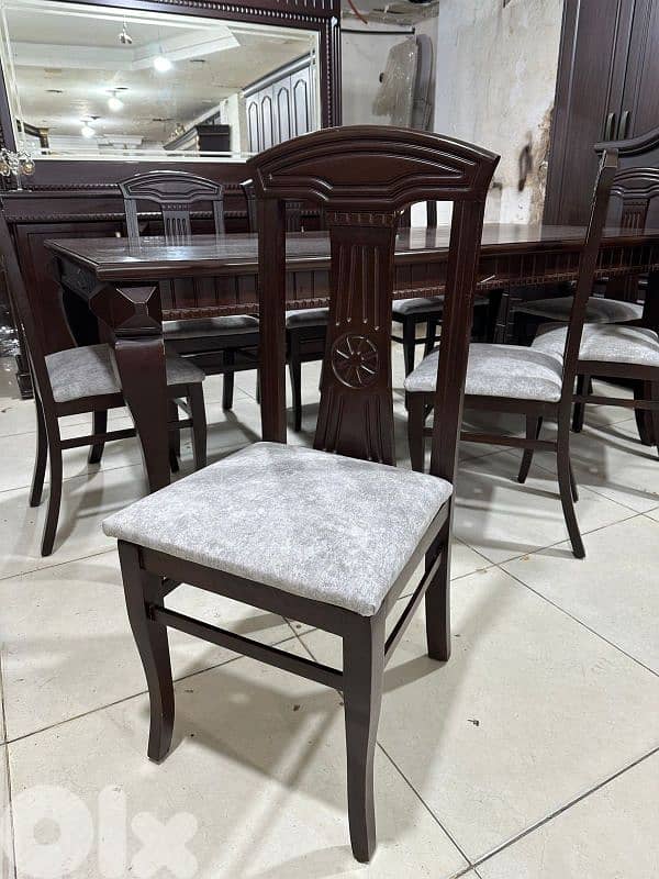 اوضة سفرة ملكية خشب زان ولاتي ملبسة قشر زان 5