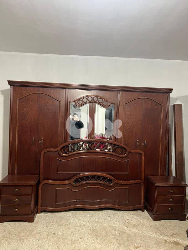 اوضة نوم ملكية خشب زان ولاتي كلا ملبسة قشر زان 2