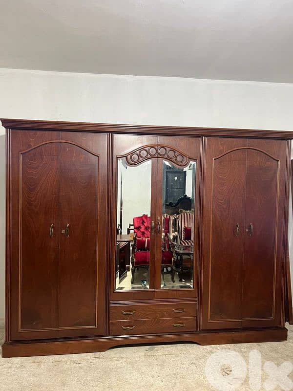 اوضة نوم ملكية خشب زان ولاتي كلا ملبسة قشر زان 8